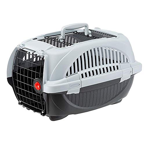 Amazon Basics - Transportín de mascotas prémium con 2 puertas para gatos y perros, 51 cm