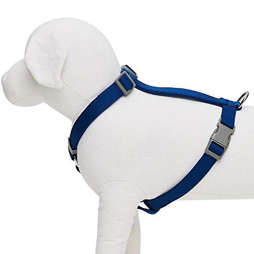 Amazon Brand - Umi - Arnés clásico Ajustable para Perros, Talla L, Azul Marino