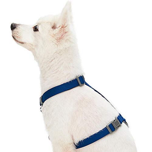 Amazon Brand - Umi - Arnés clásico Ajustable para Perros, Talla L, Azul Marino