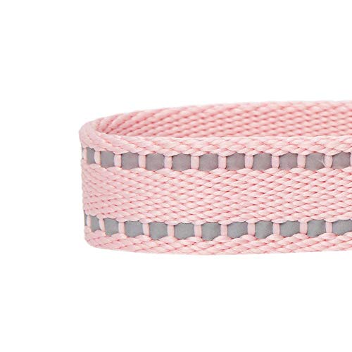 Amazon Brand - Umi Pastel - Collar para Perros L, Cuello 45-66 cm, Collares Ajustables para Perros (Rosa bebé)