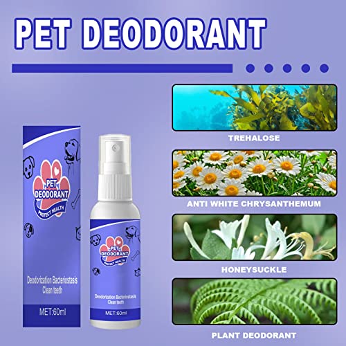 Ambientador para el aliento de perro - Spray para el aliento de perro con formulaciones naturales - Aditivo de agua para el cuidado bucal para perros, gatos, mascotas - Sin cepillado y combate Woyufen