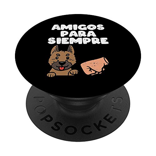 Amigos Para Siempre Pastor Aleman Perro Dog Lover Regalo PopSockets PopGrip: Agarre intercambiable para Teléfonos y Tabletas