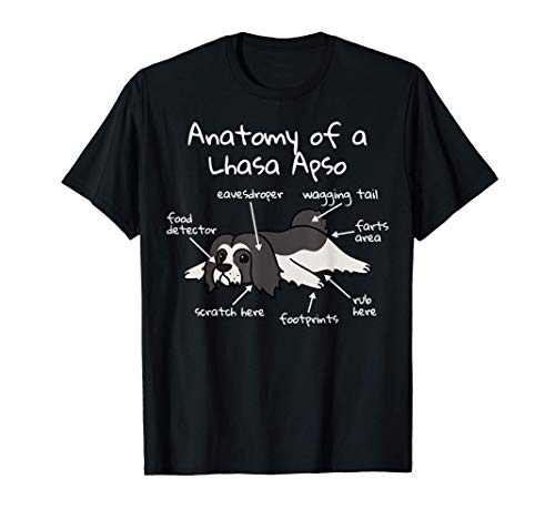 Anatomy Of A Lhasa Apso Perro Camiseta