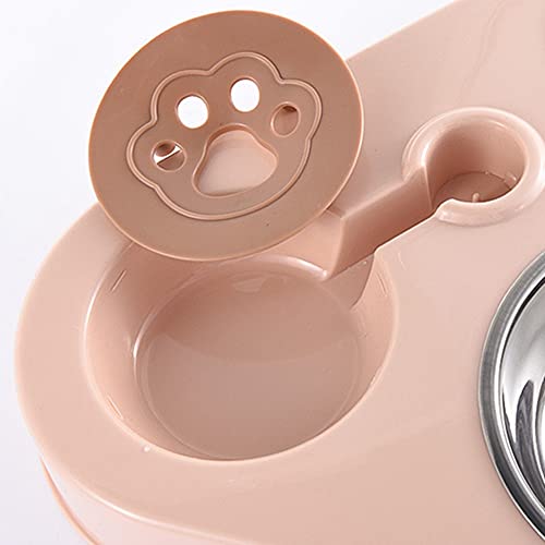 Andifany Cuenco de Tres Cuencos para Mascotas Cuenco de Arroz Cuenco de Comida para Gatos Cuenco de Comida para Gatos Antivuelco Bebedero AutomáTico Tres Cuencos Cuenco para Beber Gato E