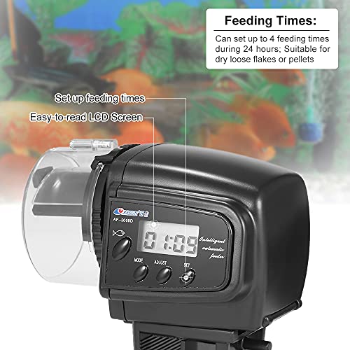 Andoer Alimentador automático de pescado con pantalla LCD para peces de acuario