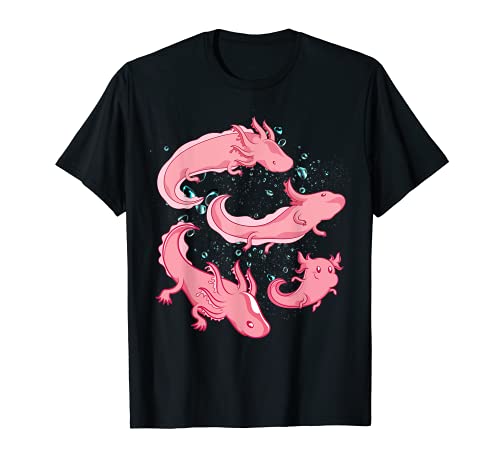 Anfibio Exótico Axolotl Animal Tropical Salamandra Ajolote Camiseta