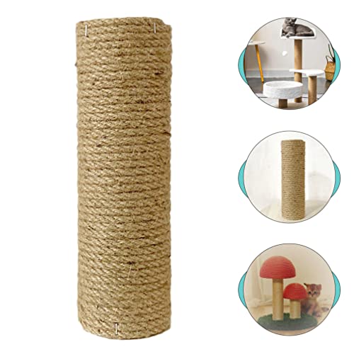 Angoily Cat Rasguño Post Cuerda Reemplazo Cuerda Cuerda Cuerda Reparación Cat Climber Tree Rope Scratcher Tower Cuerda de Cáñamo para El Hogar Outdoor Pet Shop Supplies