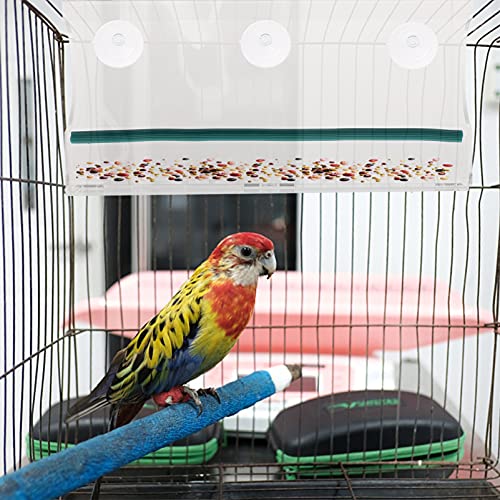 Angoily Comederos de Jaula de Pájaros Ventosas Tubo de Loro Jaula de Pájaros Accesorios para Perico Canario Cockatiel Pinzón