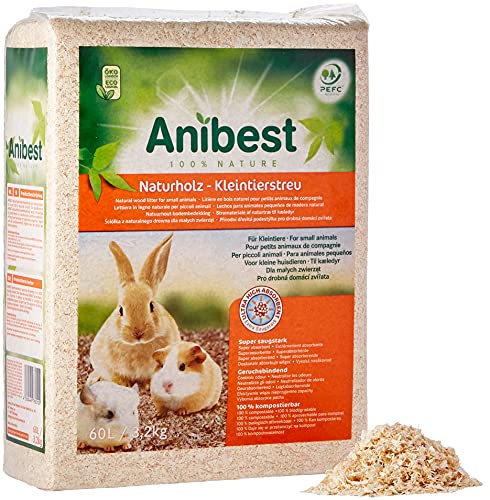 Anibest Viruta para Animales pequeños, 60 L