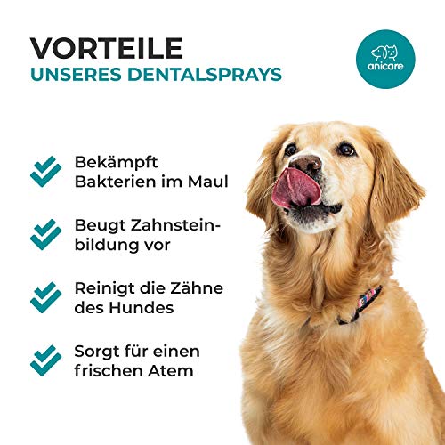 Anicare Premium Dental Care: espray Dental para Perros y Gatos, para Lograr una Correcta Limpieza y Cuidado Dental. Acaba con el Mal Aliento y Elimina el sarro!