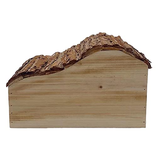 aniceday Small Animal Hideout House - Caseta Protectora de Madera para Animales pequeños como erizos, hámsteres, Conejillos de Indias, Ratones, Chinchilla - Refugio para Mascotas pequeñas a Prueba