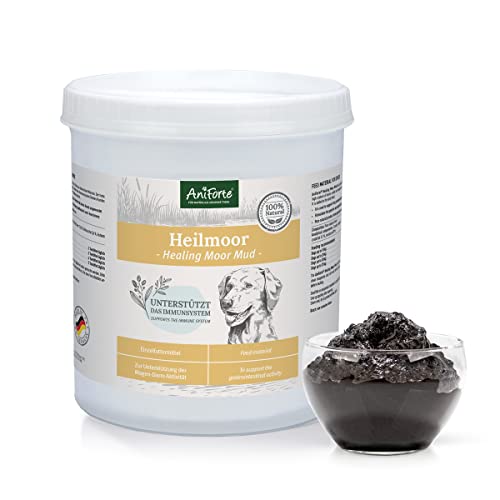 AniForte Moor Mud Curativo para Perros 1200g – Mejora la digestión, el Sistema inmunológico, la Actividad gastrointestinal, estimula el apetito. Arcilla curativa Natural