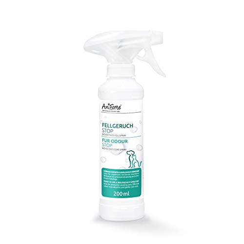 AniForte Parada de Olor a Piel de Perro y Gato 200ml - Spray para el Pelo contra el Olor de Perros y Gatos, neutralizador de olores Naturales para Pelo Largo y Corto, contra los olores Animales