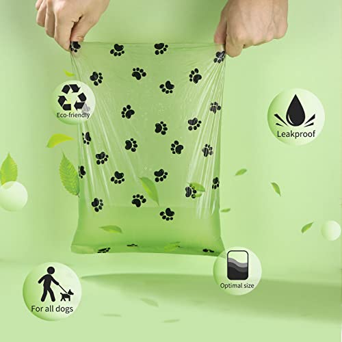 AOKEASE Bolsas Caca Perro, 510 PCS Bolsas Para Excrementos De Perros, Bolsas Perro Con Dispensador Bolsas Caca Perro, Núcleo De Papel Bolso Para Perros, Verde Bolsas, Accesorios Perros, Dog Poop Bag.