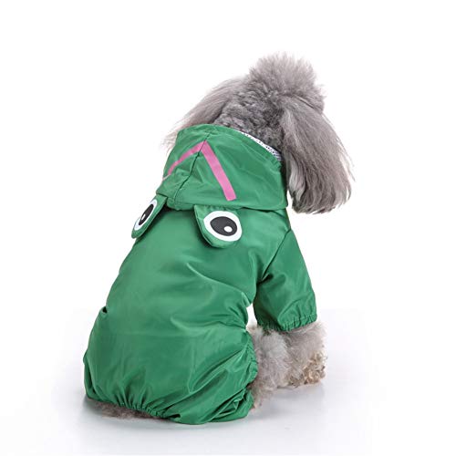 AOOCEEH Chubasquero para Perros PequeñOs Abrigo Perro Impermeable Cama Impermeable Perro Impermeable Perro Mediano Chubasquero Perro PequeñO Grande Abrigo Impermeable Perro Green,s