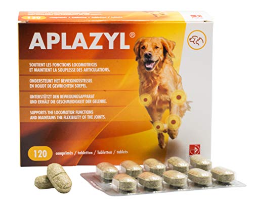 Aplazyl - condroprotector perros - pastillas articulares para perros, ingredientes naturales, desarrolladas por veterinarios, sabrosas y eficientes, 120 pastillas