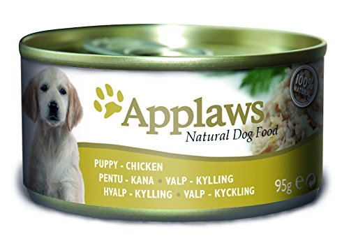 Applaws Lata para Perro Cachorro pechuga de Pollo, Paquete de 12 Unidades (12 x 95 g)