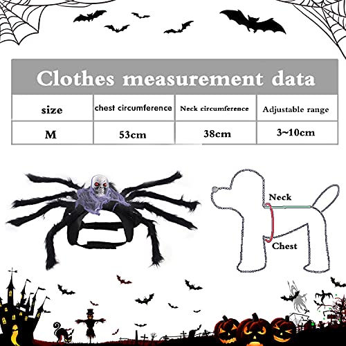 Araña Disfraces Perro Ropa, Ropa de Mascota Halloween, Disfraz de Mascotas de Halloween, Disfraces Divertidos Halloween para Mascotas, para Disfraces de Mascotas de Halloween (Púrpura)