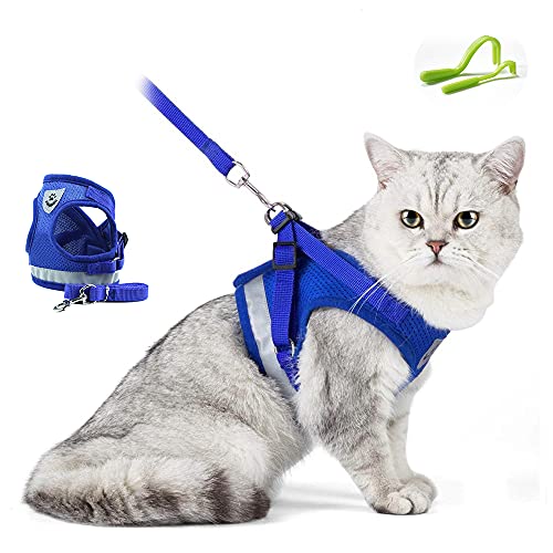 Arnés Ajustable Para Gatos, Gatitos, Perros Pequeños Tipo Chihuahua, Cachorros, Conejos. Suministrado Con La Correa, Ideal Para Pasear Con Su Mascota + Bono: 2 Ganchos Para Garrapatas Gratis