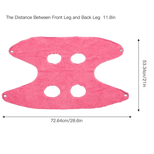 Arnés para cortar uñas para perros, arnés multifuncional para el cuidado de perros Soporte para perros para cortar uñas Ayudante de hamaca para el cuidado de mascotas(M -ROSADO)