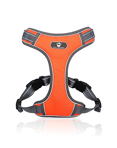 Arnés para Perros De Alquiler Rápido con Relleno De Nailon para Perros Grandes, Accesorios para Mascotas, Accesorios para Perros, Naranja_XL. Mediano Peque?o Collares para Perros