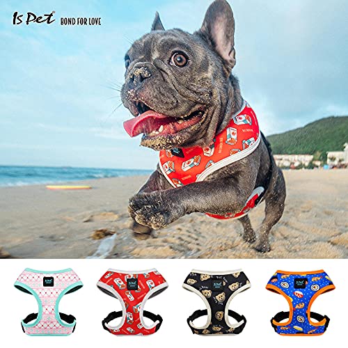 Arnés para Perros Moda Gato Cachorro Arnés para Perros Grandes para Perros Grandes Pitbull Pomerania Bulldog francés Beagle Accesorios para Perros de Navidad-Red_L_