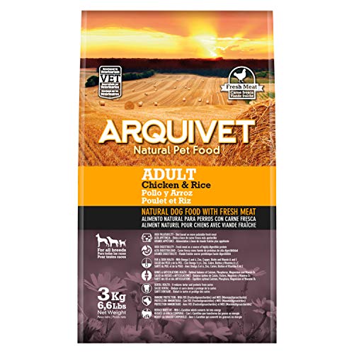 ARQUIVET Adult Pollo y Arroz 3 kg - Pienso Natural para Perros Adultos de Todas Las Razas - Alimento seco para Perros - Comida Super Premium - Alta digestibilidad, gastrointestinal