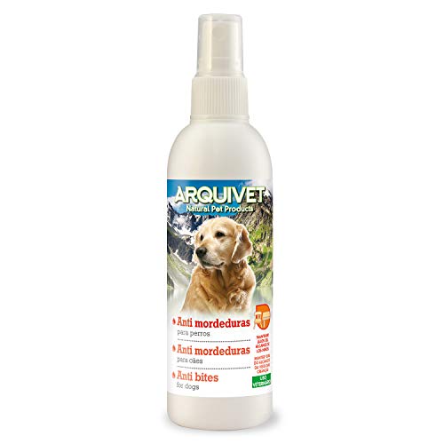 Arquivet Antimordeduras para Perros 125 ml - Spray Repelente para Evitar Que los Perros muerdan Zonas indeseadas - Producto para el adiestramiento de Perros