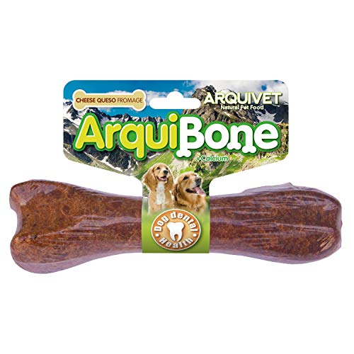 ARQUIVET - Arquibone Queso 20 cm - 95 g- Hueso Grande para Perros - Snack Natural para Perros - Hueso para Masticar - Alimento complementario para Perros