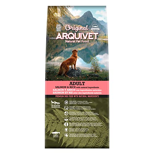 Arquivet Original Adult - Pienso para Perros Adultos - Salmón y arroz - Comida para Perros - Alimento seco para Perros - Alimentación Canina - Pienso Saludable - 12 kg