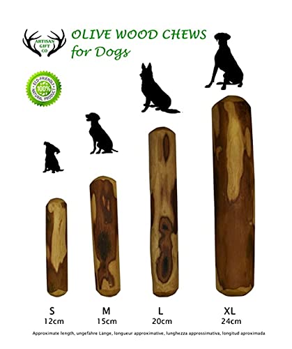 ARTISAN GIFT CO Mordedor de Madera de Olivo para Perros (L (1 und.))