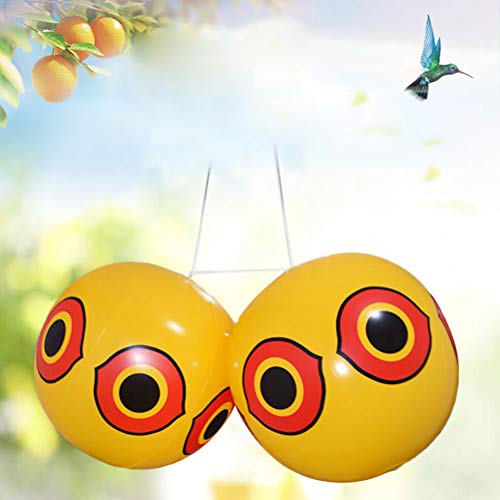 ARTOCT Globos de ojos para ahuyentar pájaros carpinteros, palomas, gorriones, defensores visuales fiables de los ojos y espantadores de aves