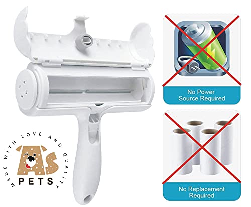 AS Pets Rodillo removedor de pelo de mascotas de muebles y ropas, quita pelos, cepillo para perros y gatos, quitapelos mascotas , cepillo quitapelos mascotas, rodillo quitapelusas, pet hair remover