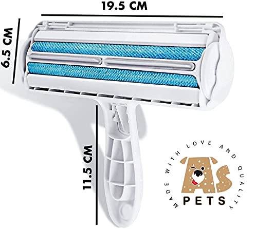 AS Pets Rodillo removedor de pelo de mascotas de muebles y ropas, quita pelos, cepillo para perros y gatos, quitapelos mascotas , cepillo quitapelos mascotas, rodillo quitapelusas, pet hair remover