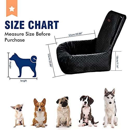 Asiento de automóvil para perros, un asiento de automóvil especialmente diseñado para viajes de mascotas, material de alta calidad, seguro y cómodo, se puede quitar y lavar.