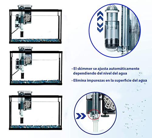 AstroAqua-Filtro Mochila Externo para Acuarios y Peceras- Incluye Canutillos Ceramicos Acuario y Prefiltro