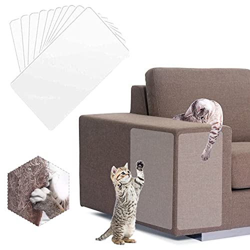 Autoadhesivas contra Arañazos Gato, Protector Muebles Gatos, Gatos Protector Sofá, Muebles Protección contra Arañazos, Protector Arañazos Sofá, Transparente contra Arañazos(6pcs)