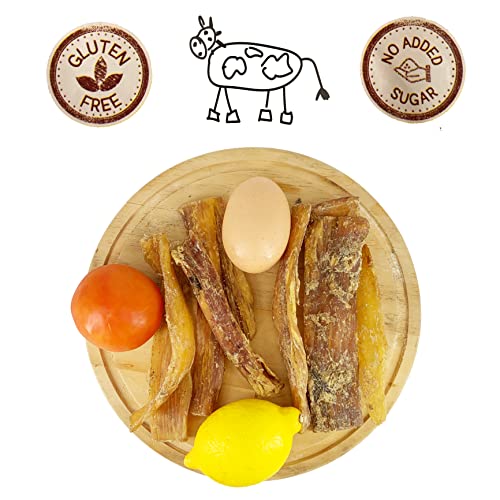 AVANZONA Golosinas para Perros, Cuello de Búfalo, 100% Natural, Snacks de Larga Duración, Sin Gluten, Bajo en Grasa, Alto en Proteína, Masticables para Perros Pequeños, Medianos y Grandes. 200g.