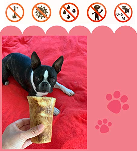 AVANZONA Snack Perros, Golosinas para Perros, Hueso de Ternera Ahumado con Relleno de Carne de Vacuno, Calcio, golosinas, nutritivo y Sabroso, Juguete masticable para Perros, 200G Aproximadamente