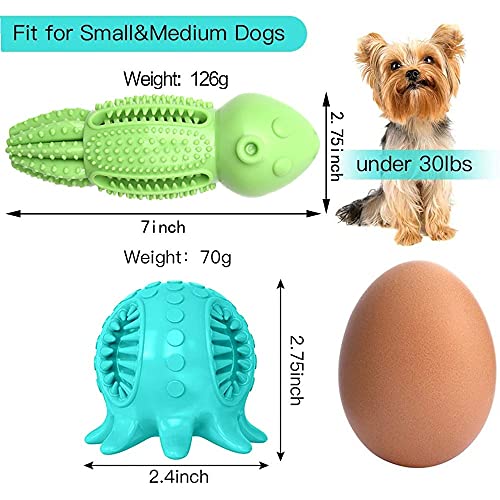 AWOOF Indestructible Interactivo Juguete Masticable para Cachorro, Educado Pelota Juguete Chirriente Perros Mordedor de Forma de Pulpo Limpieza de Dientes Mantener a Su Perro Sano