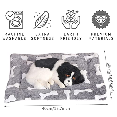 Babioms Colchón para Mascotas, Manta para Mascotas para Perros y Gatos, Nido para Mascotas, Colchón Perro Lavable, Colchoneta para Perros Pequeños, Medianos, Gris, Colchoneta para Dormir para Mascotas