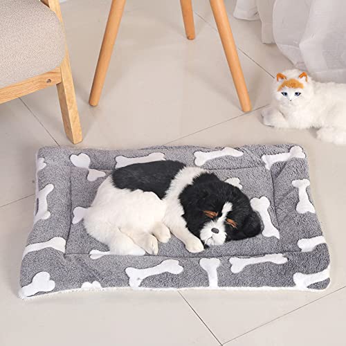 Babioms Colchón para Mascotas, Manta para Mascotas para Perros y Gatos, Nido para Mascotas, Colchón Perro Lavable, Colchoneta para Perros Pequeños, Medianos, Gris, Colchoneta para Dormir para Mascotas