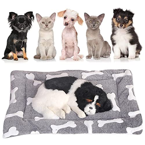 Babioms Colchón para Mascotas, Manta para Mascotas para Perros y Gatos, Nido para Mascotas, Colchón Perro Lavable, Colchoneta para Perros Pequeños, Medianos, Gris, Colchoneta para Dormir para Mascotas