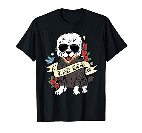 Bad Dog Bobtail Perro Camiseta