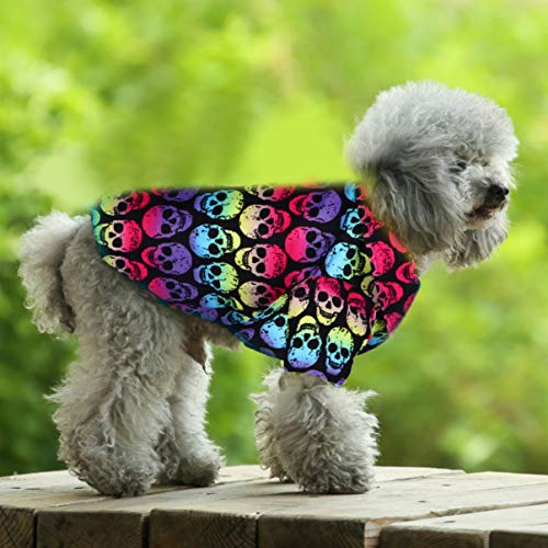 Balacoo 1 Juego Perro Disfraz de Halloween Esqueleto Ropa para Perros Mascota Cachorro Trajes Cálidos Animal Otoño Invierno Ropa para Fiesta en Casa Fiesta S (Colores Surtidos)