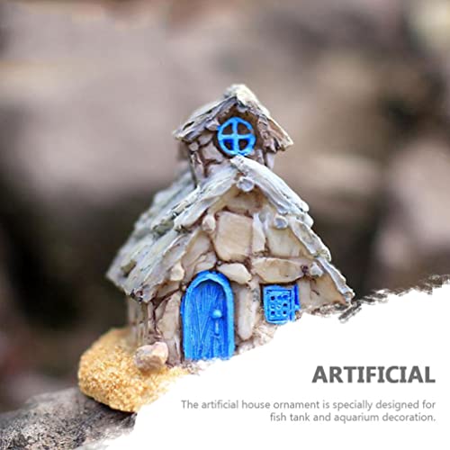 Balacoo 3 Unids Acuario Casa Ornamento Miniatura Jardín de Hada Piedra Casa Mini Hada Casera Casa Estatuillas para Peces Tanque de Mesa Micro Paisaje Accesorios Aleatorio Estilo