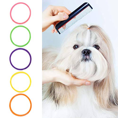 Balacoo Cintas para El Pelo para Mascotas Perro Colorido Accesorios para El Cabello Lindo Trenzas Aros Bandas de Goma para Arreglarse Nudos Superiores Arcos