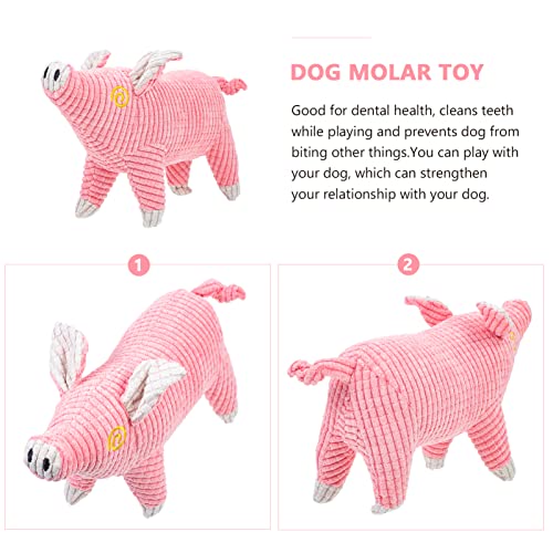 Balacoo Juguetes Chirriantes para Perros Juguetes de Cerdo Pellizados Pequeño Perrito Juguetes Juguetes de Peluche para Perros de Peluche con Juguete de Sonido Interactivo para Perrito de