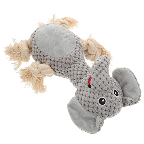 Balacoo Navidad Squeaker Perro Juguete Elefante Durable Relleno Animal Peluche Juguete de Paño Juguetes para Limpiar Dientes para Pequeños Perros Grandes Medianos