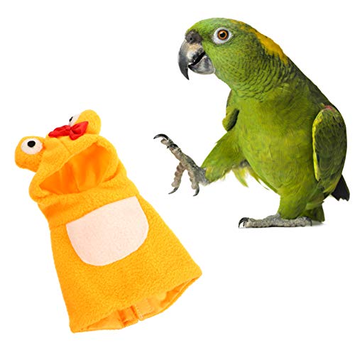 Balacoo Traje de Vuelo para Pañales de Pájaros Disfraz de Rana Loro Ropa de Pájaro para Fiestas de Cumpleaños en Casa (Talla M Naranja)